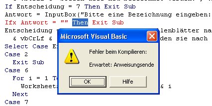 VBA Syntaxfehler